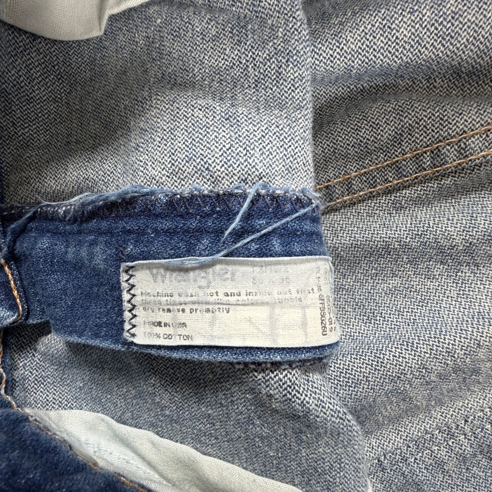 Wrangler Cowboy Cut Jeans Mens 34x38 Blue Straight Leg Made in USA 90s‎ Vintage - Picture 3 of 15